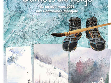 Carnets givrés : stage d'aquarelle dans les montagnes des Contamines-Montjoie