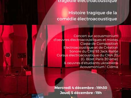 Concert - Concert des compositions électroacoustiques et mixtes autour de l’acousmonium