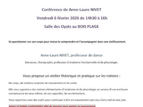 Conférence de Anne-Laure Nivet
