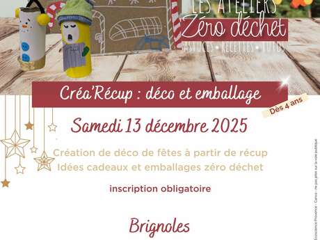 Atelier: Créa récup de décoration de fêtes (à partir de 4 ans) |  Ateliers zéro déchet