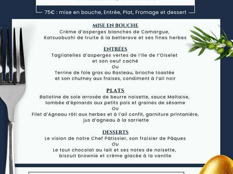 Déjeuners de Pâques à l'Hostellerie du Château des Fines Roches