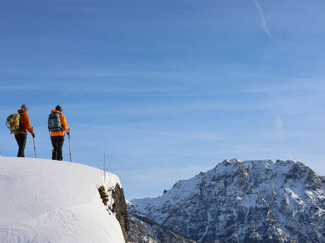 Le Belvédère de Névache en raquettes