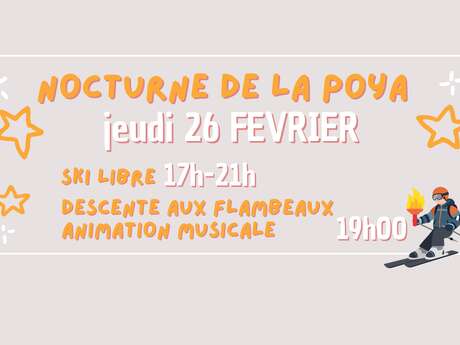 Les nocturnes de ski à la Poya