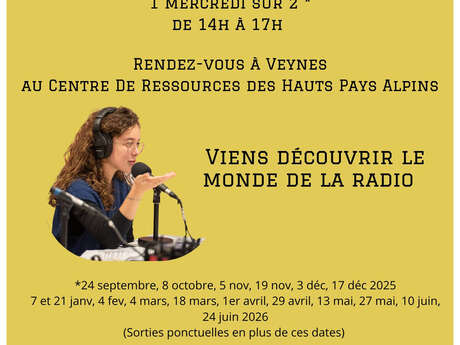 Club radio pour les ados (13 à 17 ans)