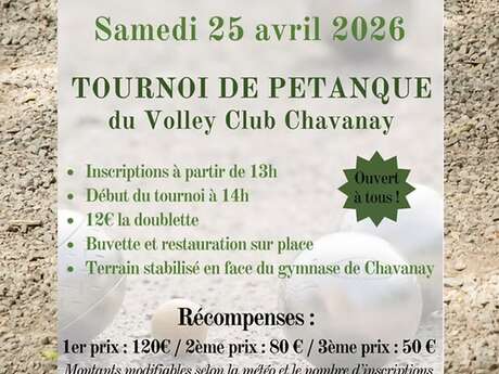 Tournoi de Pétanque du volley-club