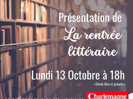 Rentrée littéraire à la Médiathèque