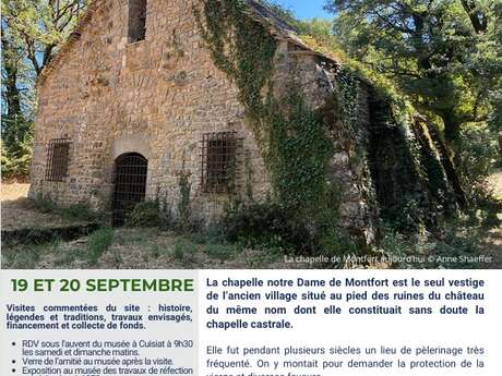 Visite de la Chapelle de Montfort lors des Journées Européennes du Patrimoine