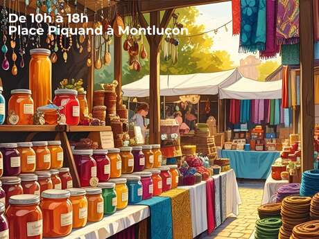 Marché de producteurs et d'artisans de Montluçon Tourisme