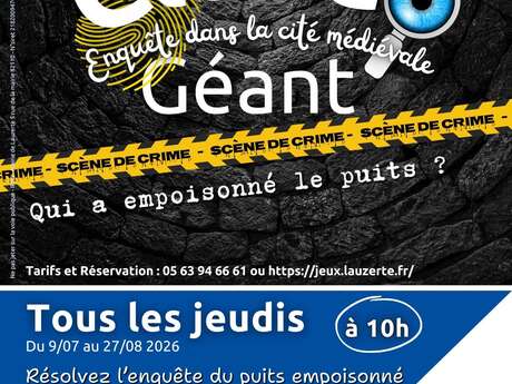 Cluedo : meurtre à Lauzerte le Puits Empoisonné