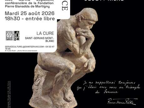 Conférence "Rodin selon Rilke" par Martha Degiacomi - Fondation Gianadda