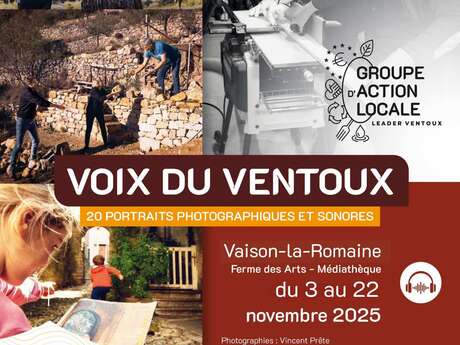 Portrettentoonstelling "Voix du Ventoux" in de Ferme des Arts