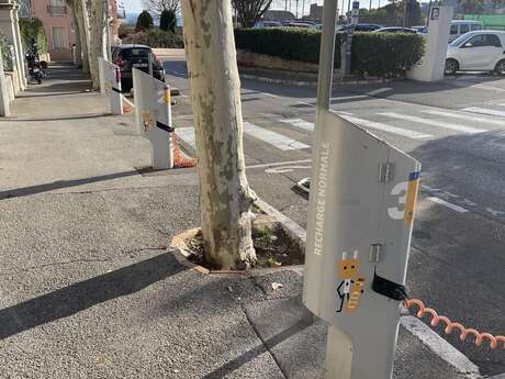 Borne de recharge pour véhicules électriques Av. Général de Gaulle