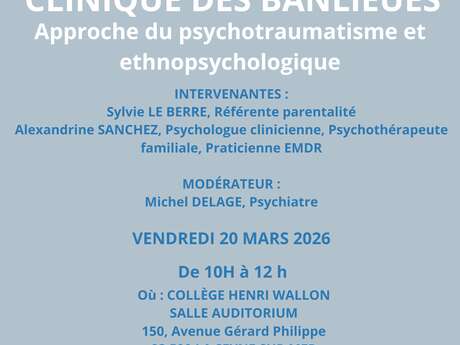 Conference - "Clinique des banlieues