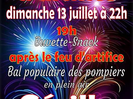 Feu d'artifice et bal des pompiers