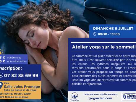 Atelier yoga sur le sommeil