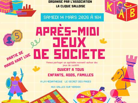 Après-midis "Jeux de société"