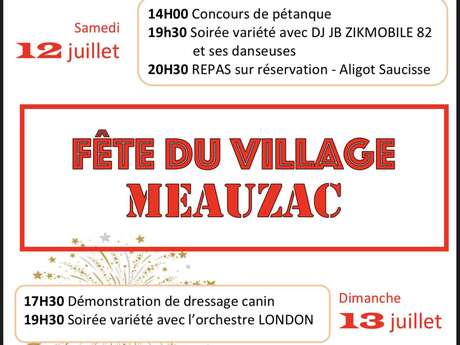 Fête du village de Meauzac