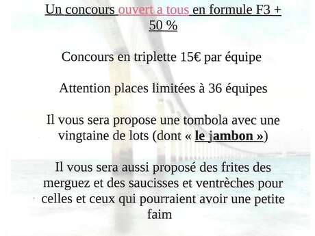 Concours de pétanque