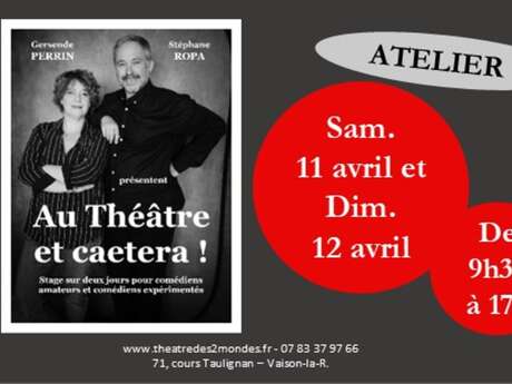 Stage "au théatre et caetera" - Théatre des 2 Mondes