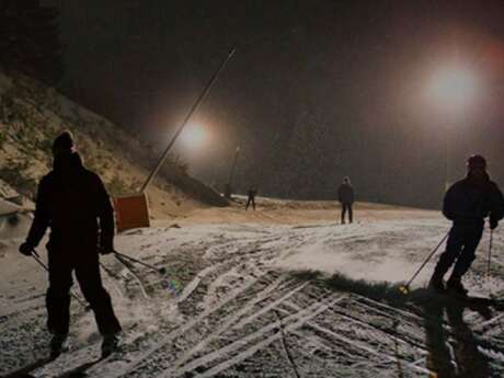 Night skiing