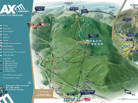 Bike Park VTT and VTTAE at Ax 3 Domaines