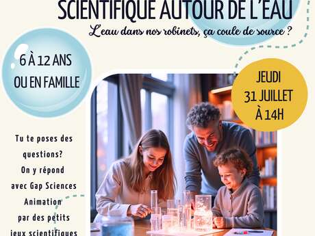 Atelier scientifique autour de l'eau