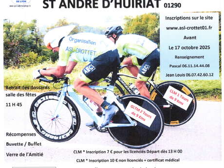 Epreuve Cyclistes CLM et GTLM 2025