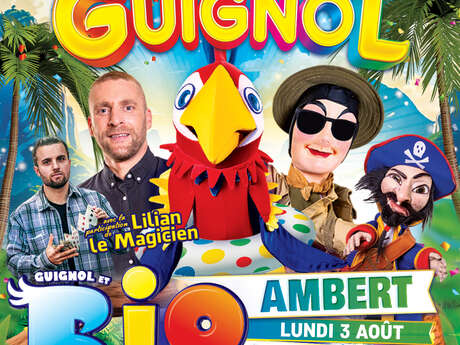 Guignol et Rio le majestueux perroquet