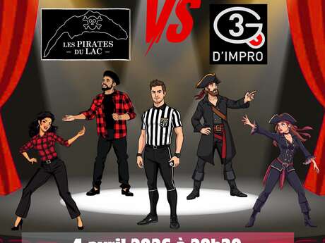 Match d’improvisation : Les 3G d’Impro vs Les Pirates du Lac