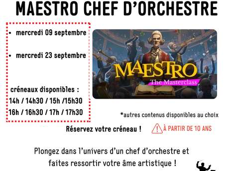 Micro-Folie : Casques de réalité virtuelle Maestro chef d'orchestre
