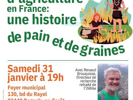 Conférence : 8000 ans d'Agriculture en France, une incroyable histoire de pain et de graines