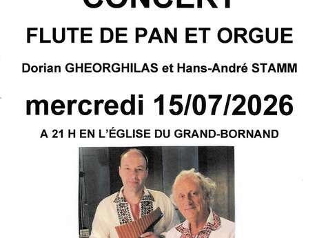Concert de flûte de pan et d'orgue