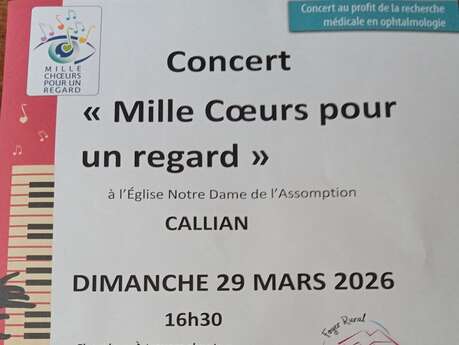 Concert Mille Cœurs pour un regard