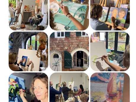 Cours de peinture avec l'artsite Olga Gayol