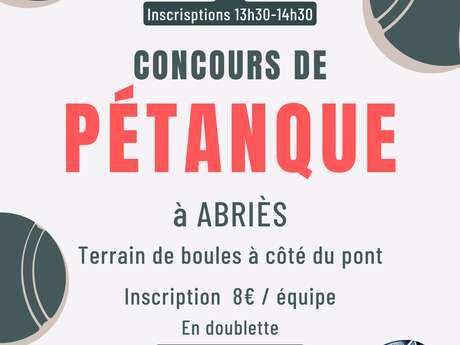 Concours de pétanque