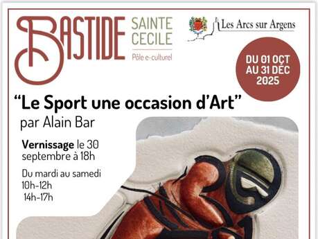 Bastide Sainte Cécile Pôle e-culturel. Exposition "Le sport, une occasion d'art"