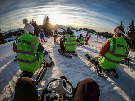 Tobogganing with Oxygène