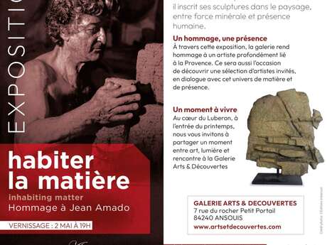 Vernissage et exposition Jean AMADO à la galerie Arts et découvertes à Ansouis