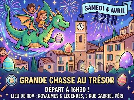 Chasse aux œufs et feu d'artifice