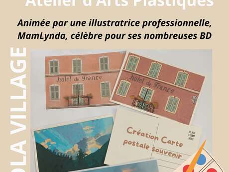 Kunstworkshop: Gestaltung einer Souvenir-Postkarte