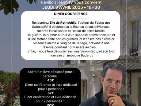 Dîner-Conférence avec Elie de Rothschild