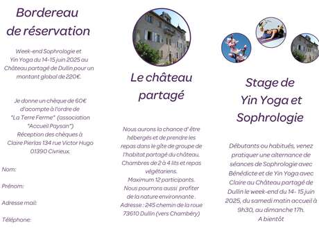 Stage Yin Yoga et Sophrologie