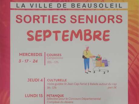 Les sorties séniors de Septembre
