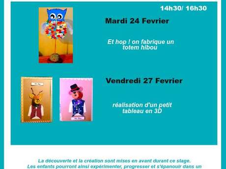 Ateliers créatifs au Hang'Art