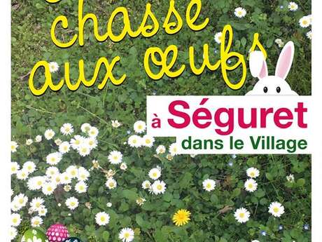 Chasse aux œufs au cœur du village de Séguret