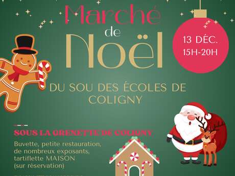 Marché de Noël  du sou des écoles de Coligny