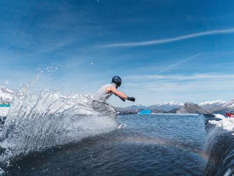 Waterslide et barbecue au snowpark