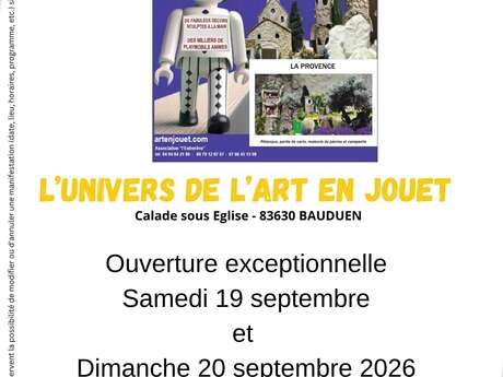 L'art en jouet ouvre en septembre