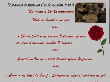 Menu St Valentin au Vic de Lomagne Menu St Valentin au Vic de Lomagne