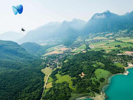 Vol en parapente ascendance